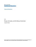 Religion, spirituality, and well-being in deaf adults